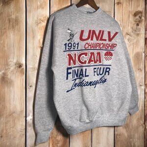 Vintage NCAA Final Four UNLV Runnin Rebels Vintage Sweater sweatshirt shirt '91